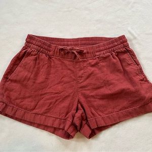 Old Navy Women’s Red/Pink Linen Shorts